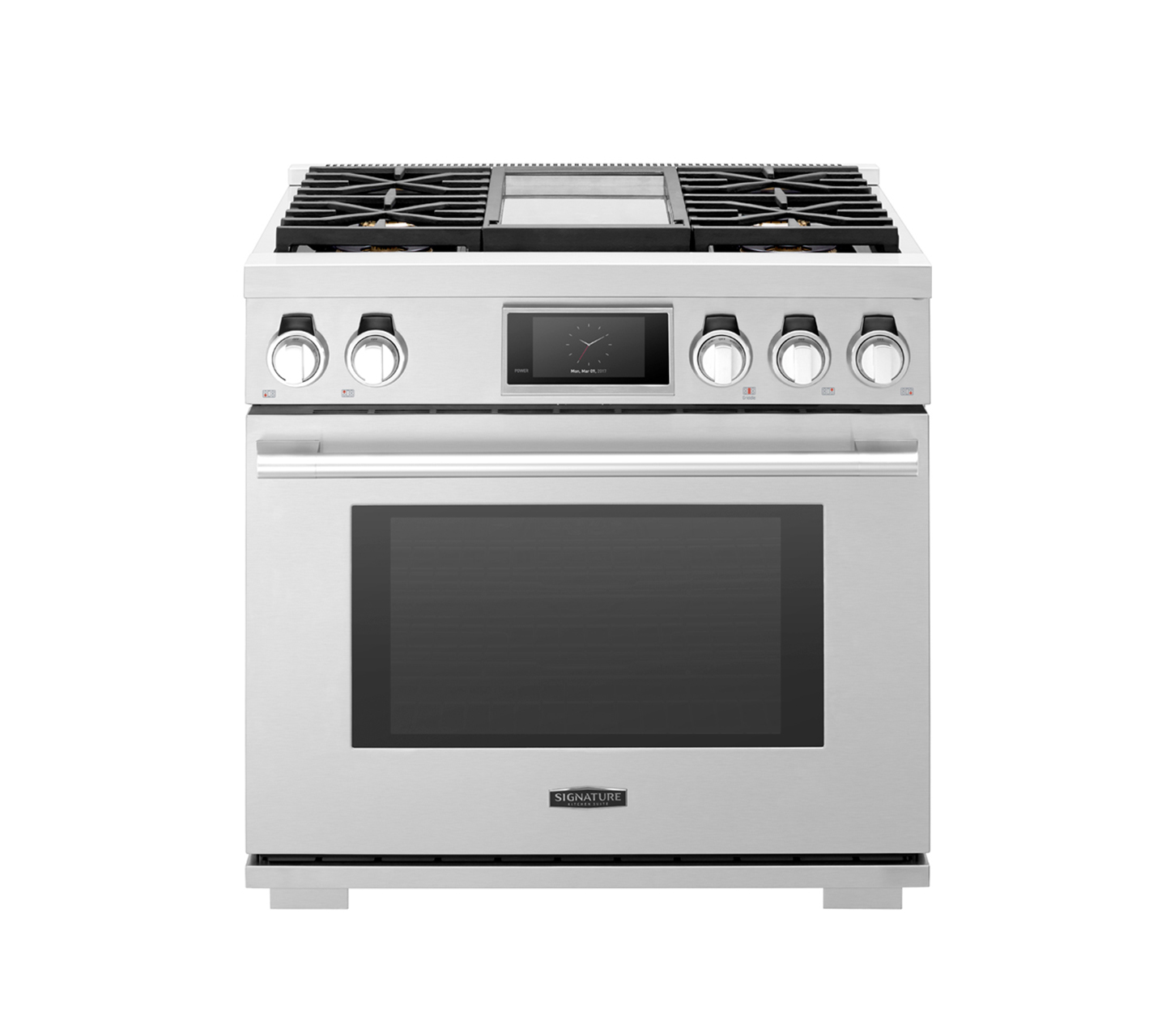 36-inch Gas Range with 4 Burners and Griddle | Signature Kitchen Suite 