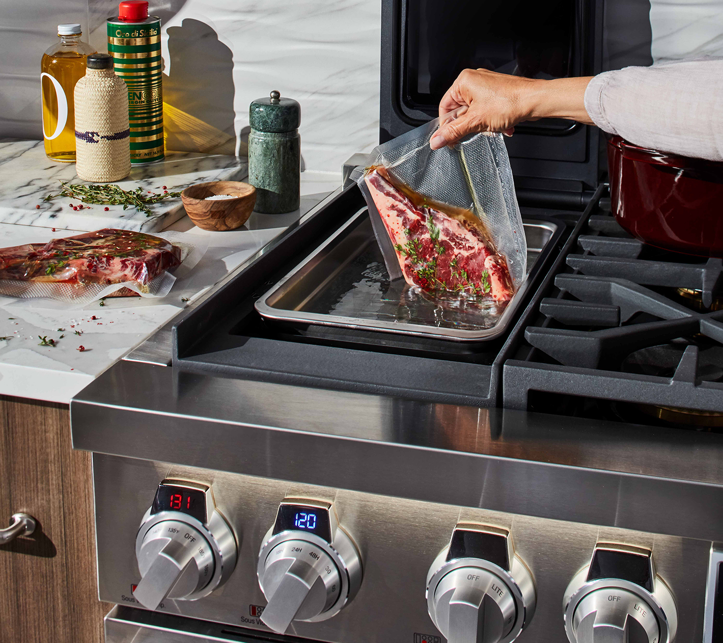 48-inch Dual Fuel Pro Range with Sous Vide Cooking